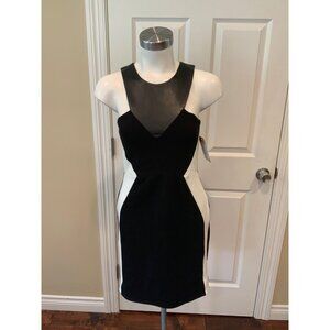 Mason Black & White Colorblock Dress, Size Small